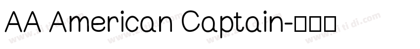 AA American Captain字体转换
